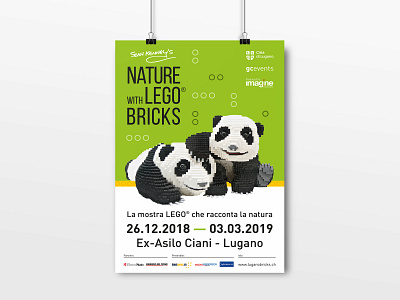Nature with LEGO® Bricks Poster ads brick bricks green kenney lego nature panda poster