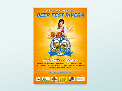 Beer Fest Rivera beer fest festival flyer poster