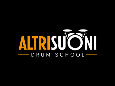 Logo Altri Suoni Drum School drum logo music school