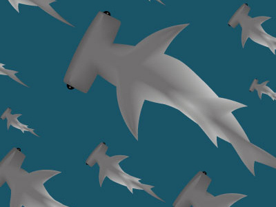 Hammerhead sharks