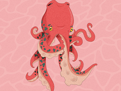 The Letter A adobe illustrator character design design illustration letter a lettering octopus poster type