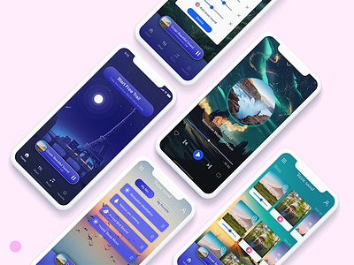 Relax Sound apps apps design ios iphone iphonex music music app relaxsound sound uiux