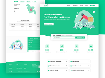 Courier Landing Page