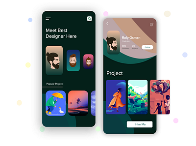 Designer Platform android app appdesign art design designer designers illustraion illustrator ios profile project uidesign uiux