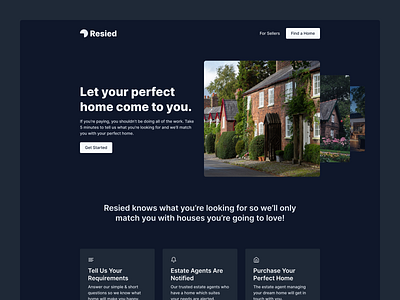 SaaS Landing Page - Resied