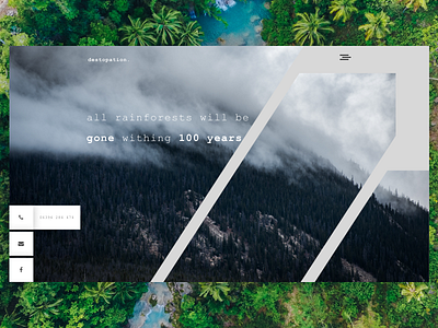 Destopation - Landing Page background background image deforestation forest landing landing page modular page trees