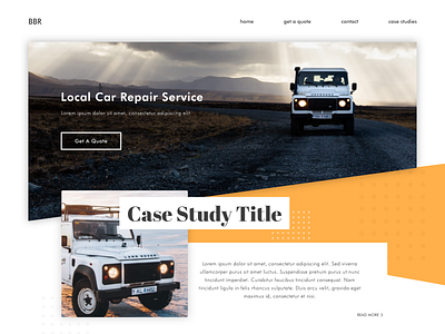 Car Body Repair Homepage body car car body repait car repair homepage shadow shapes web design