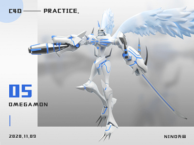 Omegamon c4d