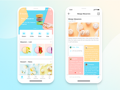 Dribbble app design ui design