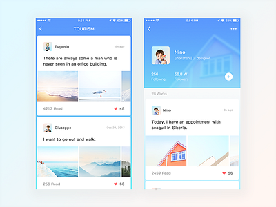 personal APP Homepage app ui