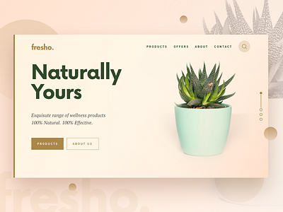Naturally Yours banner design fresh nature ui ux visual website