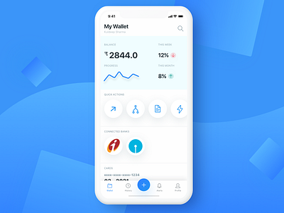 Wallet App - Light Theme