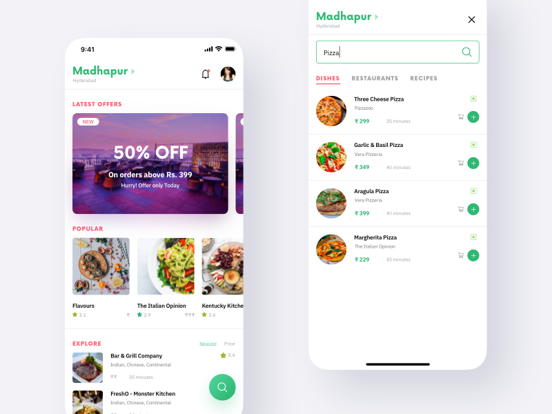 Foodie App by Kuldeep Sharma on Dribbble