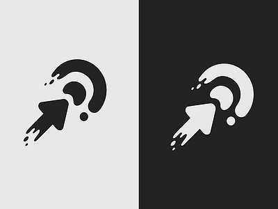 target. adobe illustrator arrow black blackwhite design liquid liquify logo minimal minimalistic target white