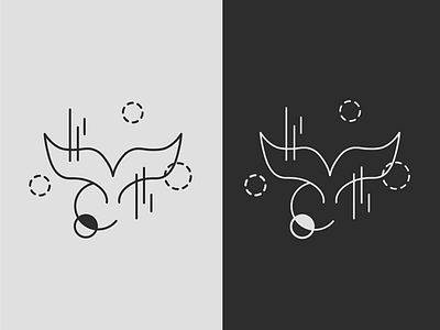 mermaid. adobe illustrator black blackwhite geometry mermaid minimal minimalism minimalistic ocean tail white