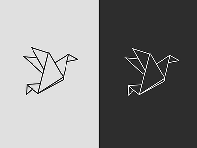 origami. adobe illustrator bird clean clear easy graphic logo minimal minimalism minimalistic origami pure