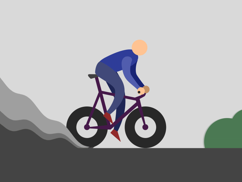 Bicycle rider aftereffect animation bicycle fixed fixie flat illustration