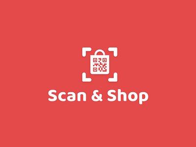 Scan & Shop (unused) app bag bar code branding design icon logo market minimal modern online shopping qrcode scan shop shopping bag supermarket ui unused vector web