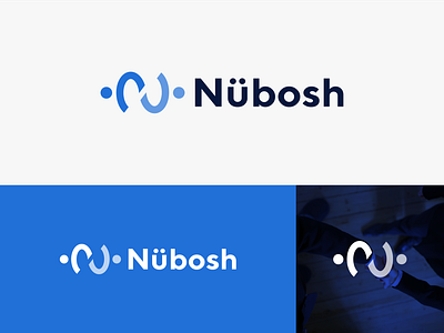 Nubosh app branding business comunication connect consumer design hand shake icon letter n logo minimal modern n people person simple technology