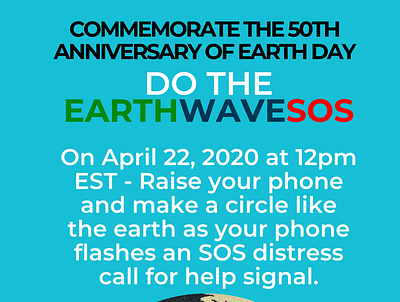 EarthWaveSOS Earth Day poster earthday2020 earthwavesos branding climate earthwavesos illustration