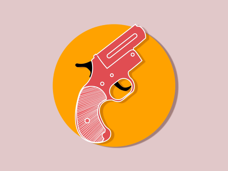 Gun go boom! animated animated icon animated logo animation 2d confetti gun illustration logo party vector vector animation