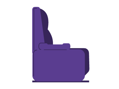 VIP Cinema seat animated icon animation 2d chair cinema comfort icon seat vector vip seat