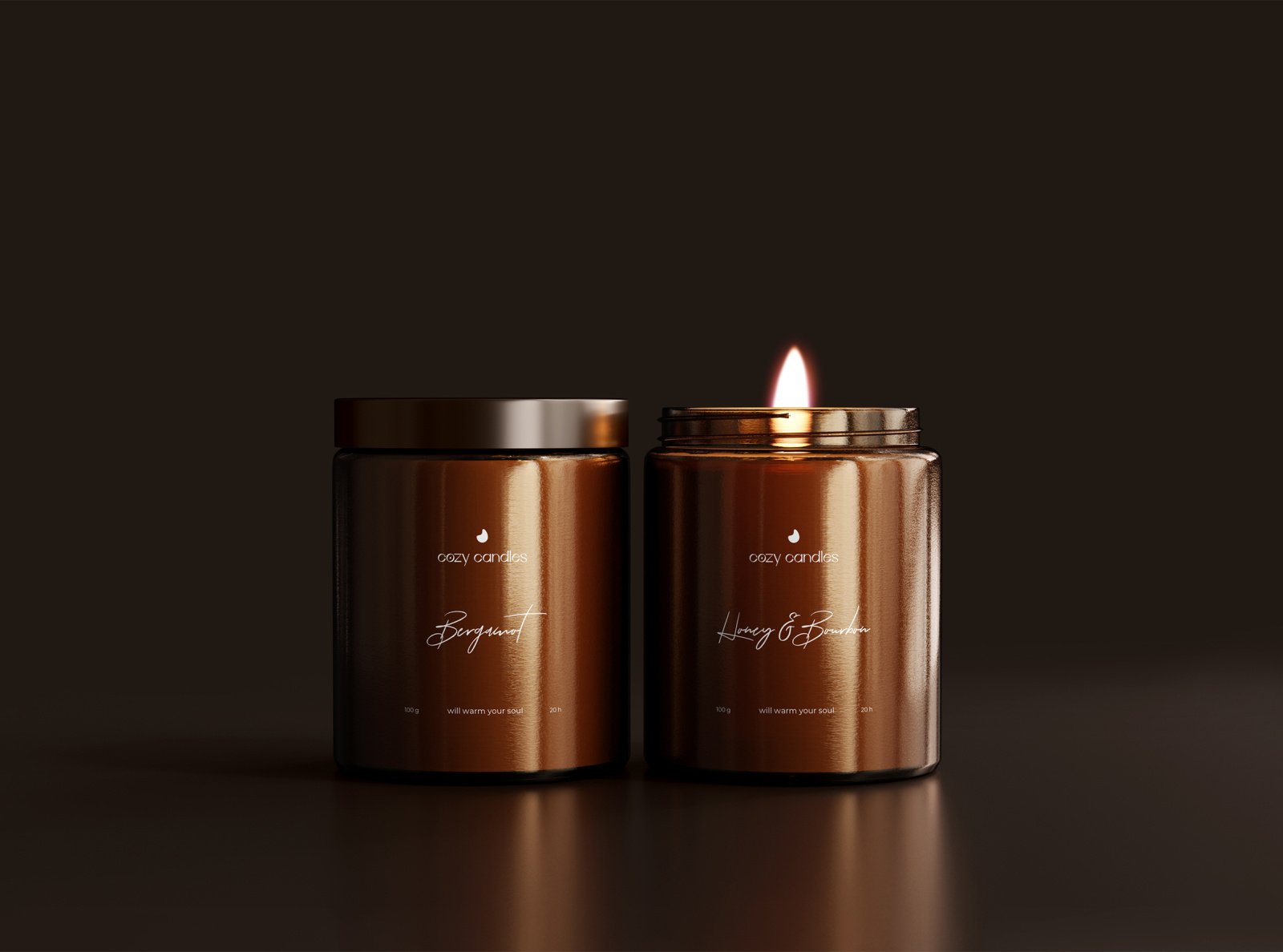 Cozy candles — Logo & Packaging by Yana Bulaeva on Dribbble