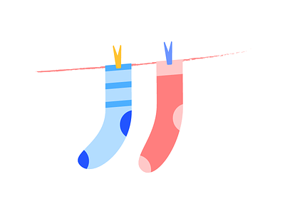 Oops! Unpaired socks. 404 empty states error page illustrations missing oops socks