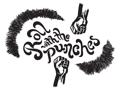 Roll With The Punches Hand Lettering