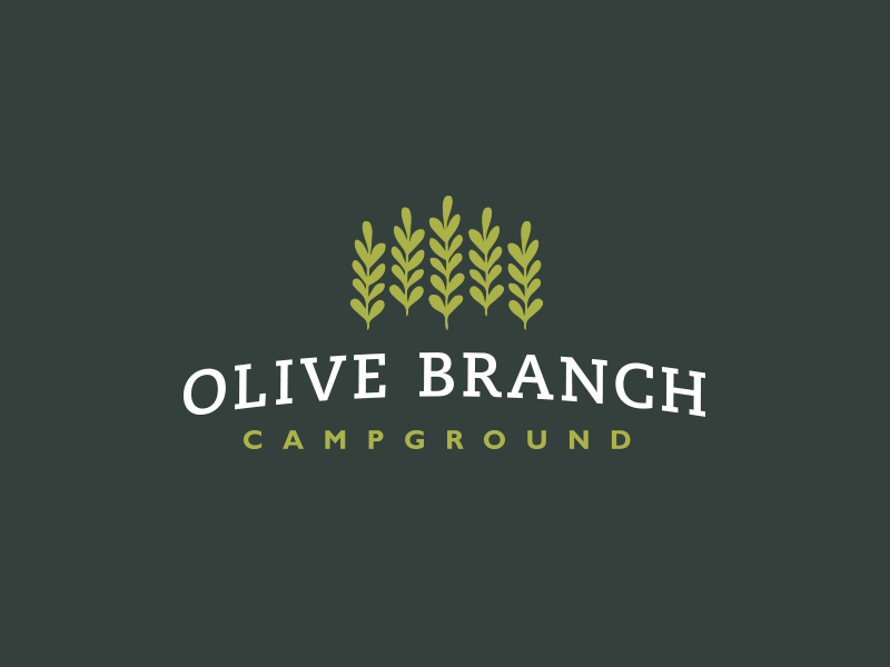 Olive Branch Campground Logo Option 1 by Shannon Viox on Dribbble