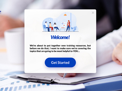 Welcome page design flat ui ux web