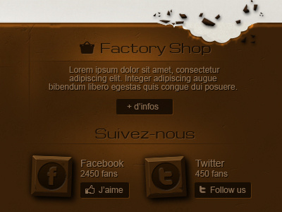 footer chocolate brown chocolate facebook footer icon twitter