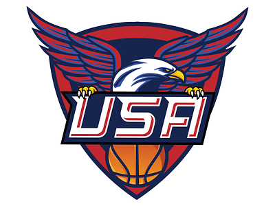 Team USA Basketball basketball basketball logo illustration vector