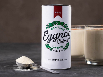 "Don't Hog the Nog" Egg Nog Branding