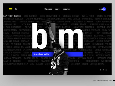 Black Lives Matter art direction blm brand creative direction dentondesign digitaldesign gooddesigngood layout ui ux webdesign