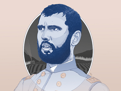 Captain Andrew Luck - Nathan Denton andrew luck colts denton design drawing football illustration illustration art portrait squirrel oil