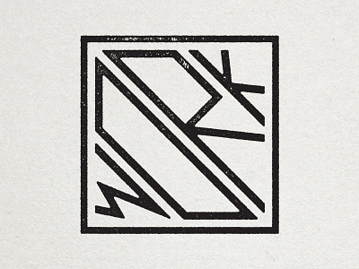 WORK custom design stamp typography vector work