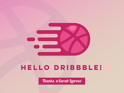 Hello Dribbble! creation debut design dribbble first shot hello illustration illustrator visual