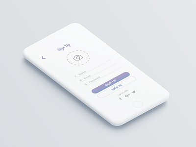 Sign up - Daily Ui 01 1 app clean daily ui daily ui challenge form login purple sign in sign up social network ui