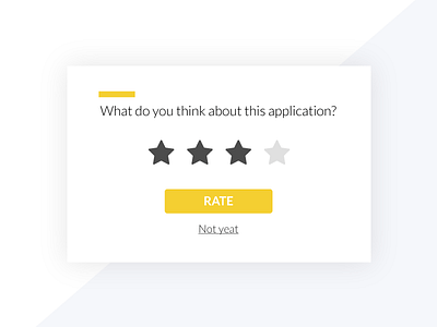 Pop Up - Daily Ui 16 16 button daily daily ui daily ui challenge notation overlay pop up rate ui yellow
