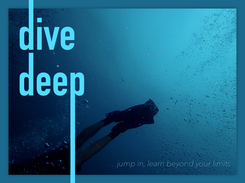 dive deep by Derek Schaper on Dribbble