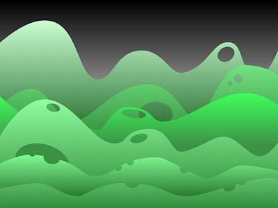 Green Waves doodle green sketch vector vector art