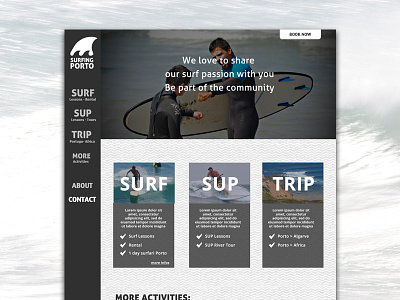 Surfing Porto surf web