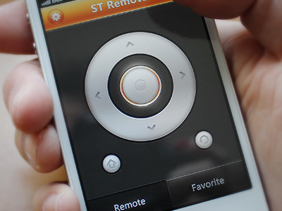 TV Remote app interface ios iphone ui