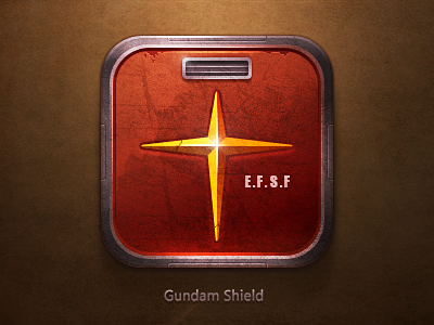 RX-78-2 Gundam Shield gundam icon ios iphone ui
