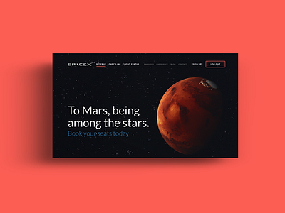 To Mars challenge elon interaction mars nasa planet space spacex travel traveller travelling ui. uidesigner universe ux uxdesign web