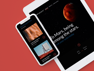 To Mars interface mars mockup bundle planet space spacex travel travelling ui ui pack uidesigner universe