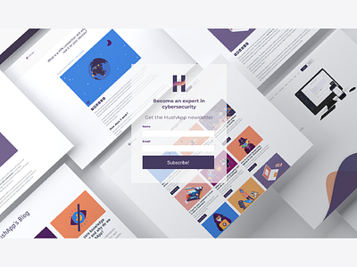 Hushapp Newsletter design encriptar encrypt encryption hushapp protection security