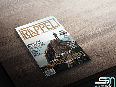 Magazine Cover Concept graphic design illustrator indesign layout magazine outdoors photoshop