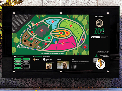 Interactive Zoo Map graphic design illustration interactive design ui ux